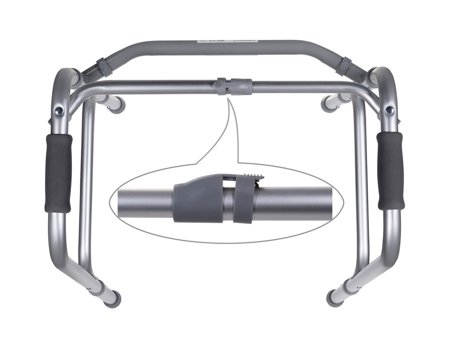 Aluminium rehabilitation tri-functional walker