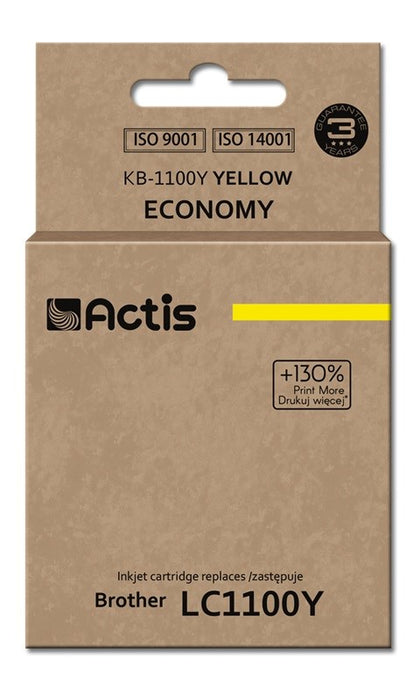 Actis KB-1100Y Ink (replacement for Brother LC1100Y/980Y; Standard; 19 ml; yellow)