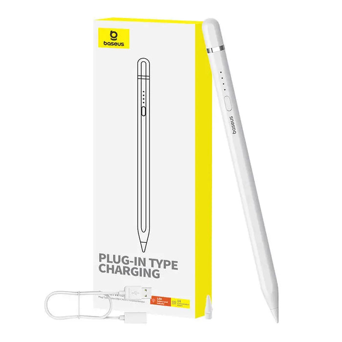 Active stylus Baseus Smooth Writing Series with wireless charging USB-C (White) - Tablet styluses<<<GSM