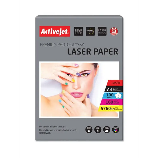 Activejet AP4-160G100L photo paper for laser printers; A4; 100 pcs - Photographic paperAPP-FOT<<<Paper