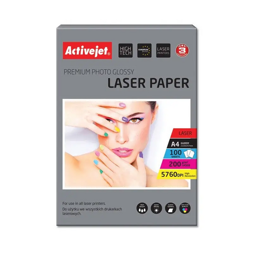 Activejet AP4-200G100L photo paper for laser printers; A4; 100 pcs - Photographic paperAPP-FOT<<<Paper