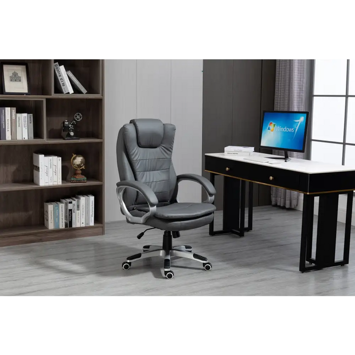 Activejet heated office chair with massage YK7304 grey - Office armchairsFOE-BIU<<<ArmchairsFOE<<<ActionPL