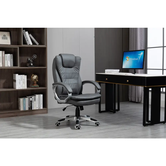 Activejet heated office chair with massage YK7304 grey - Office armchairsFOE-BIU<<<ArmchairsFOE<<<ActionPL