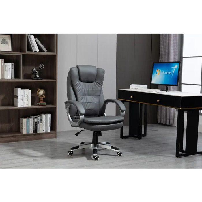 Activejet heated office chair with massage YK7304 grey - Office armchairsFOE-BIU<<<ArmchairsFOE<<<ActionPL