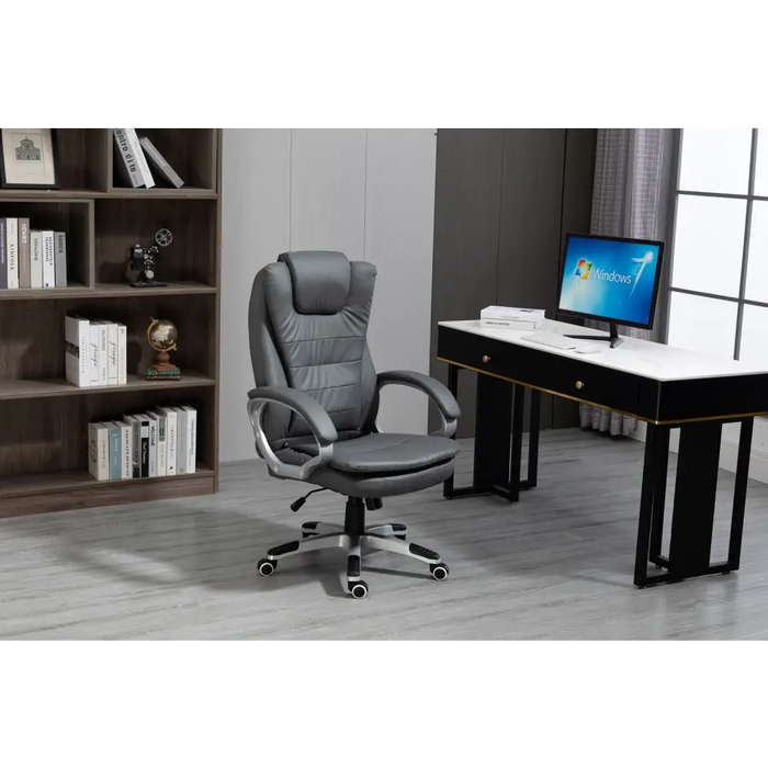 Activejet heated office chair with massage YK7304 grey - Office armchairsFOE-BIU<<<ArmchairsFOE<<<ActionPL