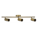 Activejet SPECTRA triple gold ceiling wall lamp strip spotlight GU10 for living room - Strips