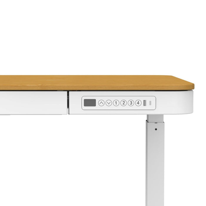 ACTIVEJET desk with electric height adjustment 140x70 ET119W-C white/oak