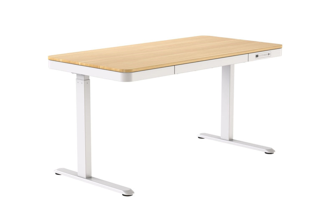 ACTIVEJET desk with electric height adjustment 140x70 ET119W-C white/oak