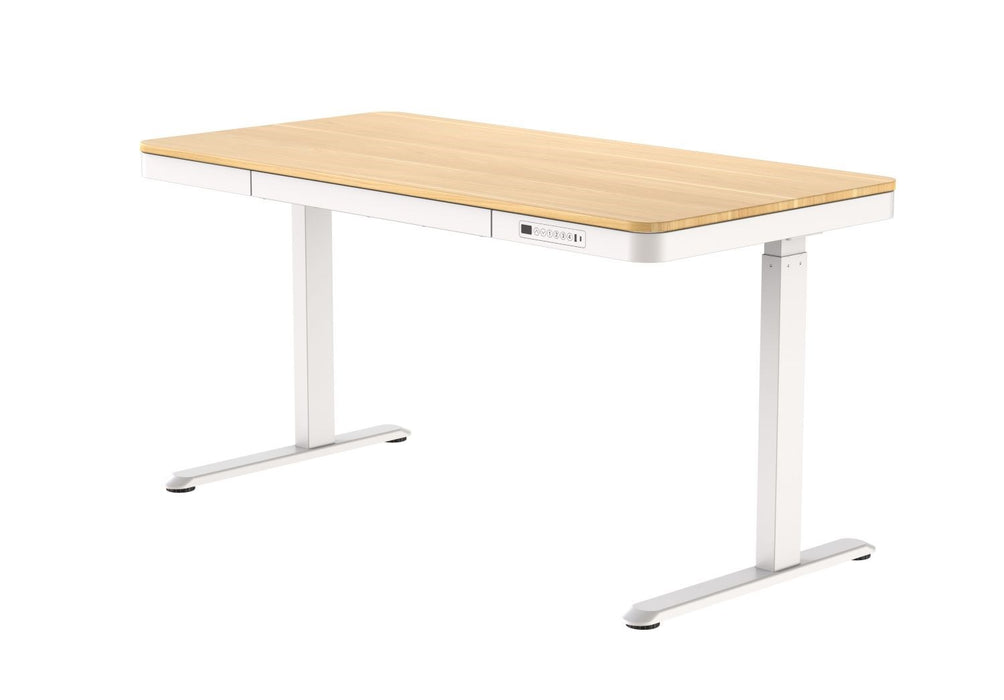 ACTIVEJET desk with electric height adjustment 140x70 ET119W-C white/oak