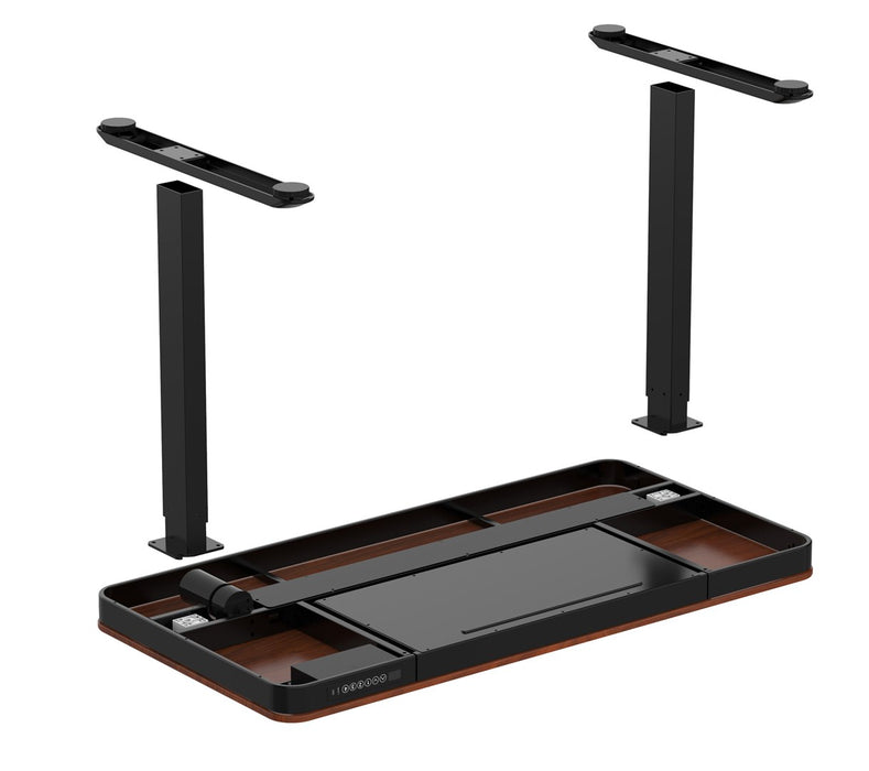ACTIVEJET desk with electric height adjustment 140x70 ET119W-C black/walnut