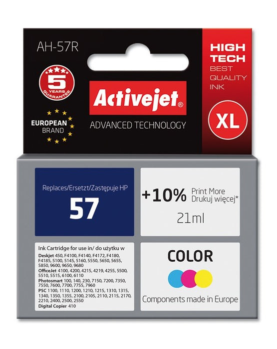 Activejet AH-57R Ink (replacement for HP 57 C6657AE; Premium; 21 ml; color)