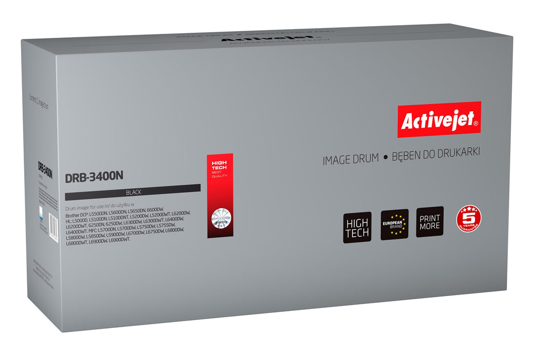 Activejet DRB-3400N drum (replacement for Brother DR-3400; Supreme; 50000 pages; black)