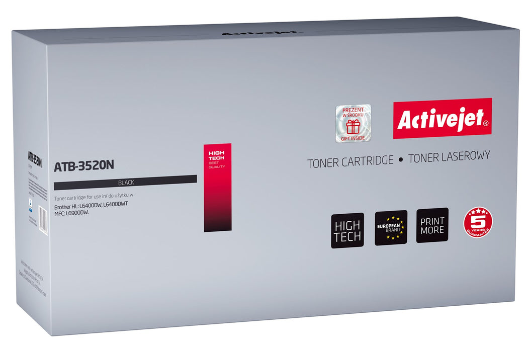 Activejet ATB-3520N Toner (replacement for Brother TN-3520; Supreme; 20000 pages; black)