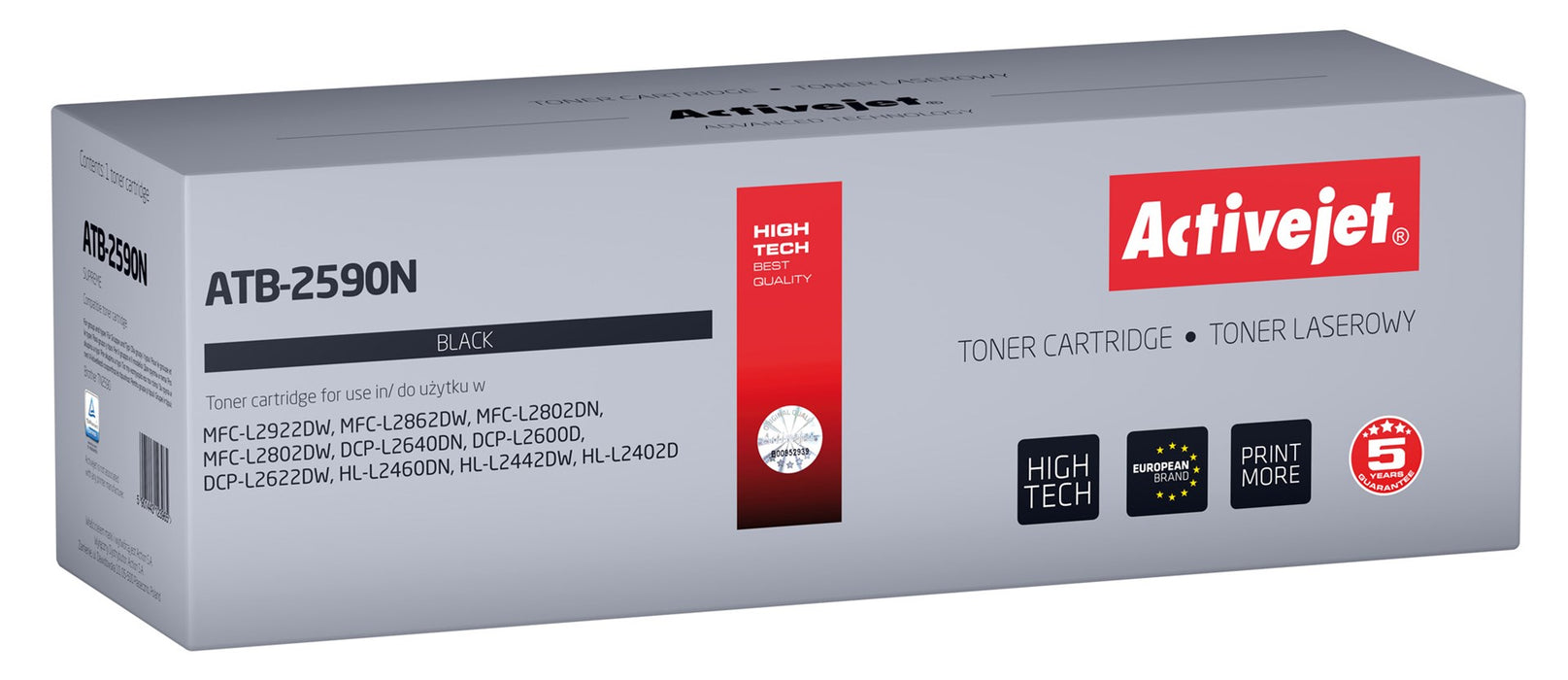 Activejet ATB-2590N Toner for Brother printers; Replacement Brother TN2590; Supreme; 1200 pages; black)