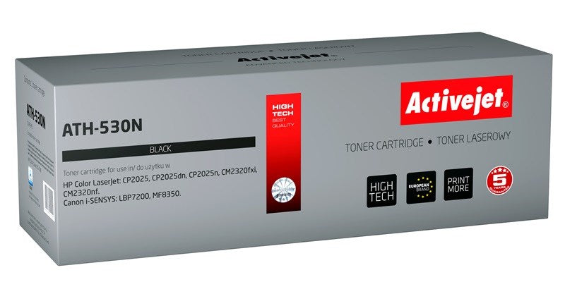 Activejet ATH-530N Toner (replacement for HP 304A CC530A, Canon CRG-718B; Supreme; 3400 pages; black)