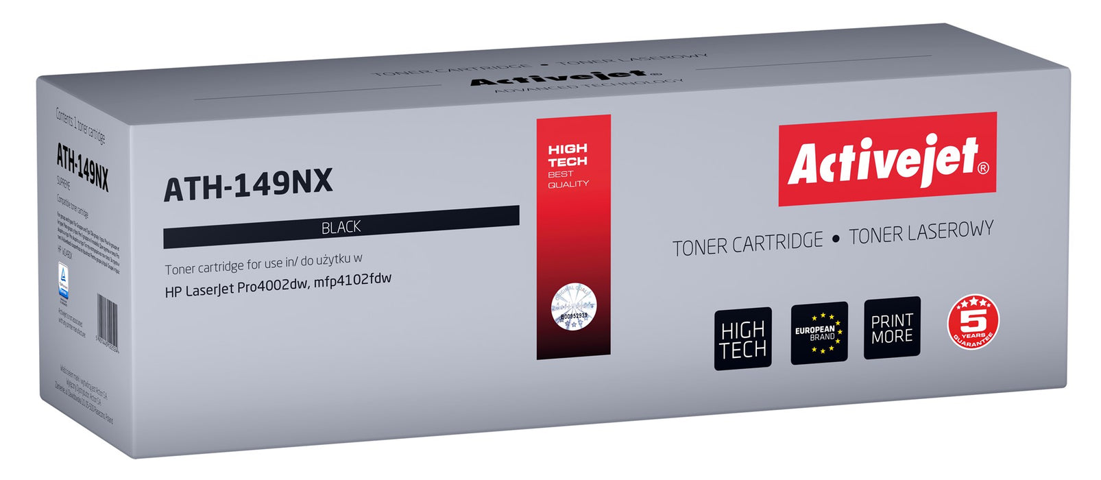 Activejet ATH-149NX Toner (replacement HP 149X HP149X W1490X; Supreme; 9500 pages; black)