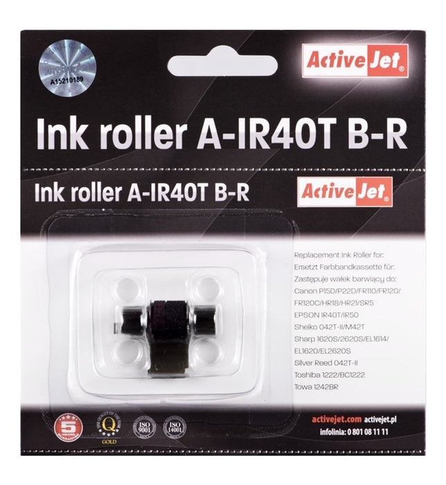Activejet A-IR40T color roller set (replacement for Epson IR40T; Supreme; black, magenta, 5 pcs)