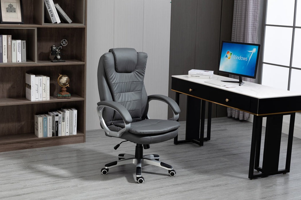 Activejet heated office chair with massage YK7304 grey
