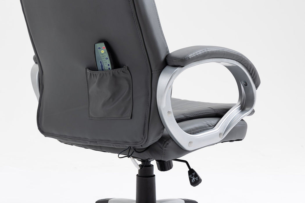 Activejet heated office chair with massage YK7304 grey