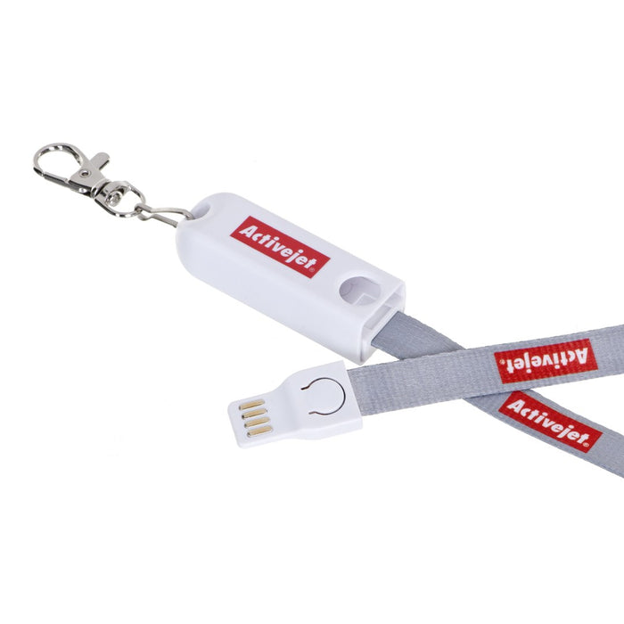 Activejet lanyard with charging cable 3-in-1 phone charger