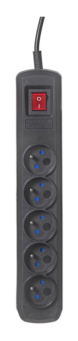 Activejet black power strip with cord ACJ COMBO 5G/5M/BEZP. AUTO/CZ