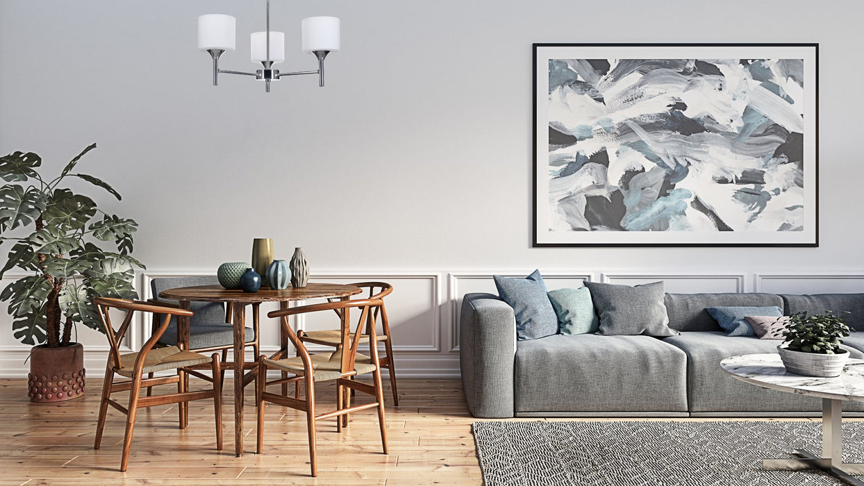 Activejet Classic chandelier pendant ceiling lamp MIRA chrome triple 3xE27 for living room