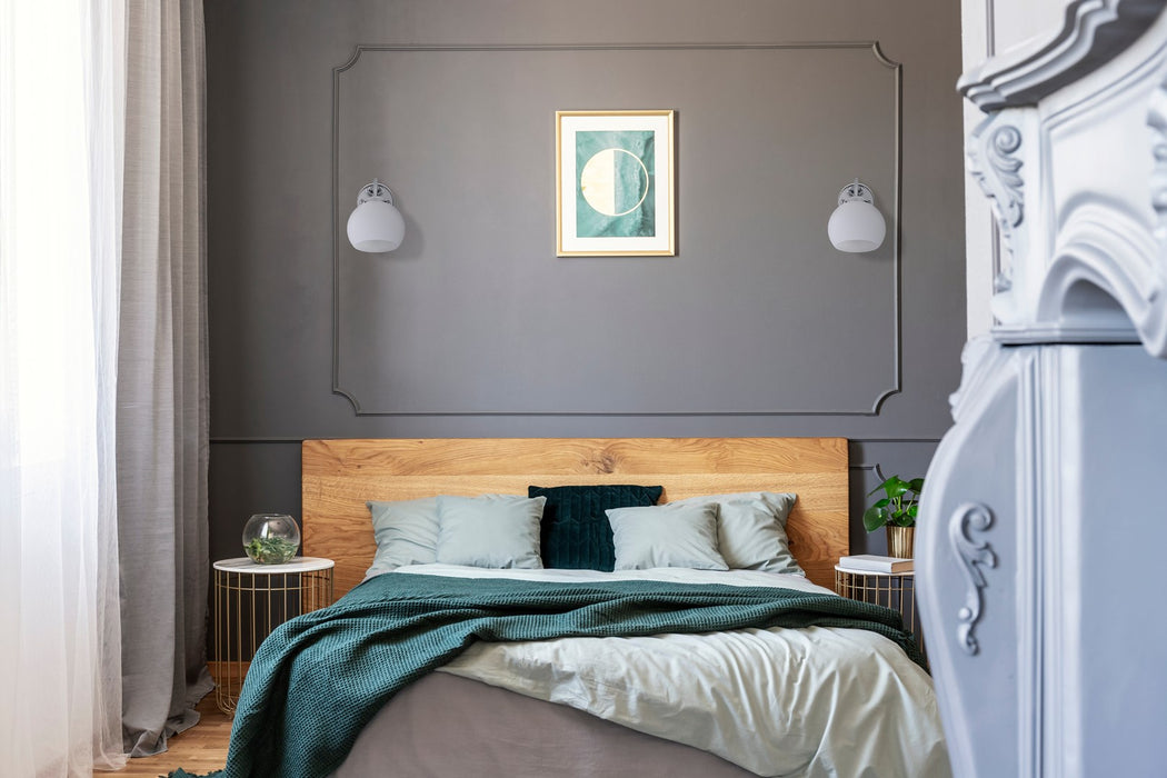 Activejet Classic single wall lamp - IRMA nickel E27 for the living room