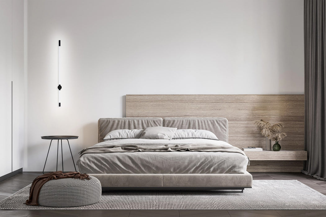 Activejet Lungo Black LED Wall Light