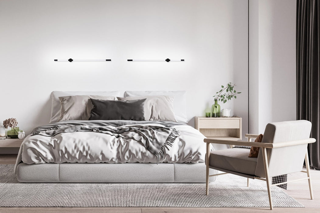 Activejet Lungo Black LED Wall Light