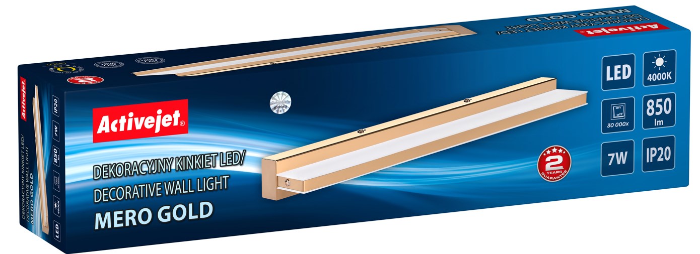 Activejet AJE-MERO GOLD LED wall lamp