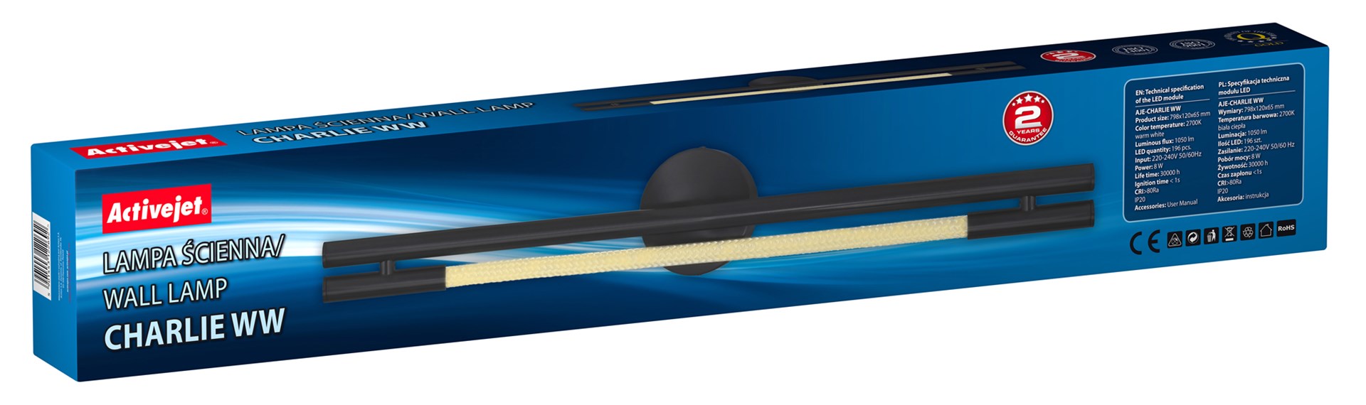 Activejet LED wall lamp AJE-CHARLIE WW