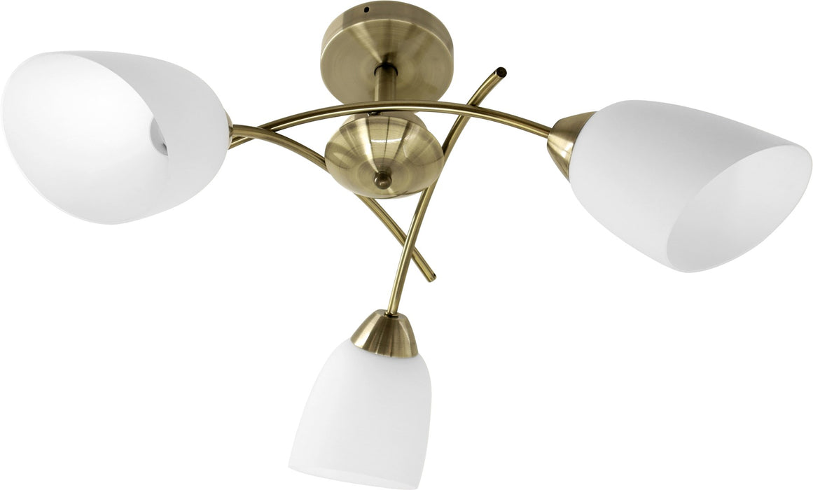 Activejet Classic ceiling chandelier pendant lamp NIKITA Patina triple 3xE27 for living room