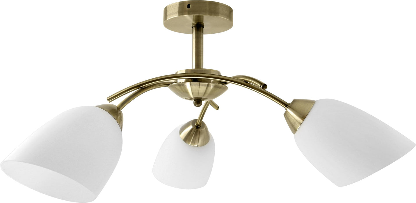 Activejet Classic ceiling chandelier pendant lamp NIKITA Patina triple 3xE27 for living room