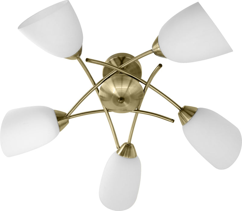 Classic ceiling chandelier pendant lamp Activejet NIKITA Patina 5xE27 for living room