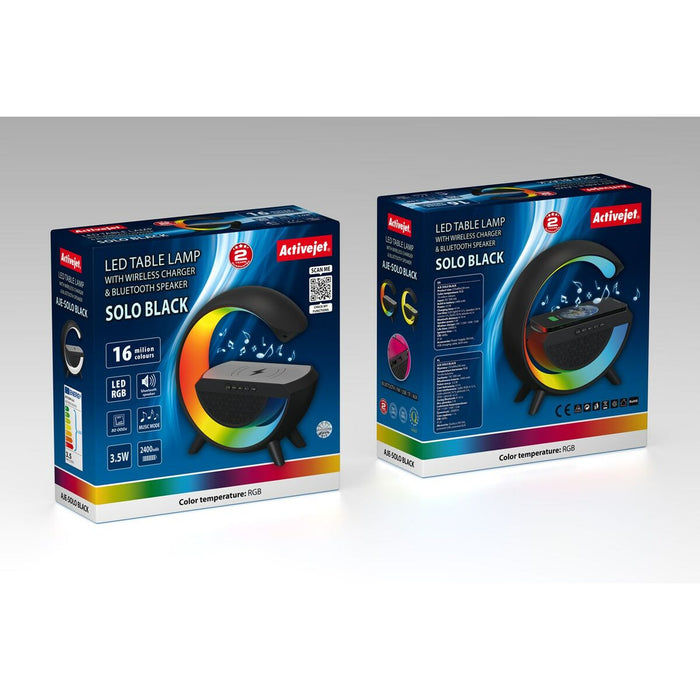 Desk lamp Activejet AJE-SOLO RGB Black Black Multicolour Plastic 2,8 x 43,5 x 8 cm