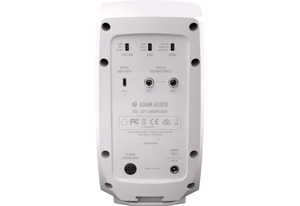 Adam Audio D3V White - a pair of studio monitors