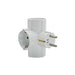 ADAPTER 3 SOCKETS T-SHAPED WITH CHILD PROTECTION WHITE VITO TRIPLO - Разклонители и