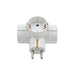 ADAPTER 3 SOCKETS T-SHAPED WITH CHILD PROTECTION WHITE VITO TRIPLO - Разклонители и