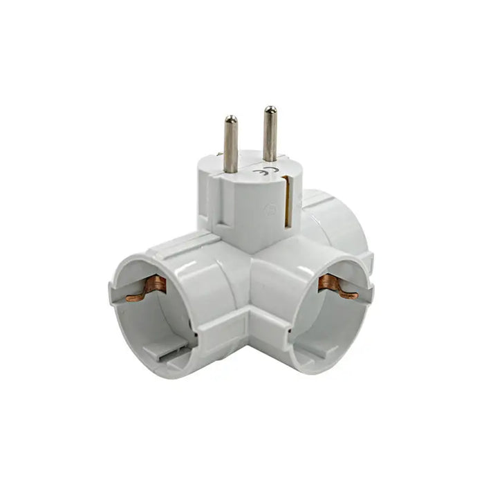 ADAPTER 3 SOCKETS T-SHAPED WITH CHILD PROTECTION WHITE VITO TRIPLO - Разклонители и