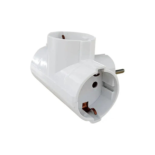 ADAPTER 3 SOCKETS T-SHAPED WITH CHILD PROTECTION WHITE VITO TRIPLO - Разклонители и