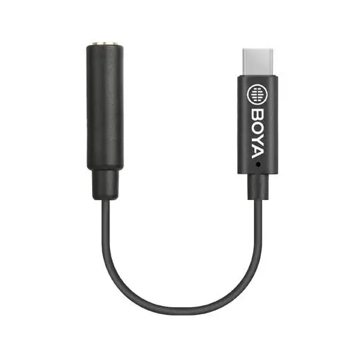 Adapter BOYA 3.5mm TRS female to USB-C male 6cm BY-K4 - Други мобилни аксесоари<<<Мобилни телефони и аксесоари<<<ValiAPI