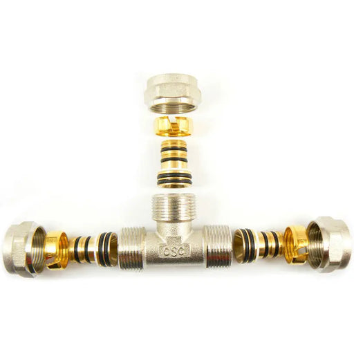 ADAPTER FOR RADIATOR TRIPLE Ф20ФФ20ФФ20 JOZI - Фитинги и аксесоари за отопление<<<Отоплителна инсталация<<<Отопление