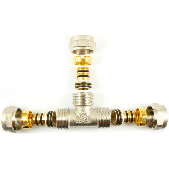 ADAPTER FOR RADIATOR TRIPLE Ф20ФФ20ФФ20 JOZI - Фитинги и аксесоари за отопление<<<Отоплителна инсталация<<<Отопление