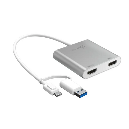 Adapter j5create JCA365 For 2 monitors USB-C - 2 x HDMI - Адаптери конвертори<<<Кабели<<<ValiAPI