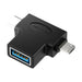 Adapter OTG USB 3.0 to USB-C and Micro USB Vention CDIB0 - Adapters connectors and converters<<<IT