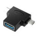 Adapter OTG USB 3.0 to USB-C and Micro USB Vention CDIB0 - Adapters connectors and converters<<<IT