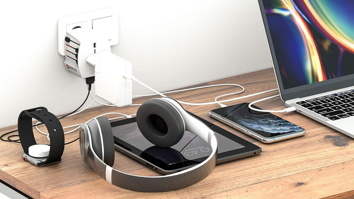 Adapter SKROSS PRO MUV 4 x USB-A 1.302961 World White - Аксесоари за контакти<<<Продукти за дома<<<ValiAPI