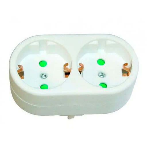 ADAPTER WITH TWO JACKS KONEKTO 2 JACKS WITH CHILD PROTECTION - Разклонители и