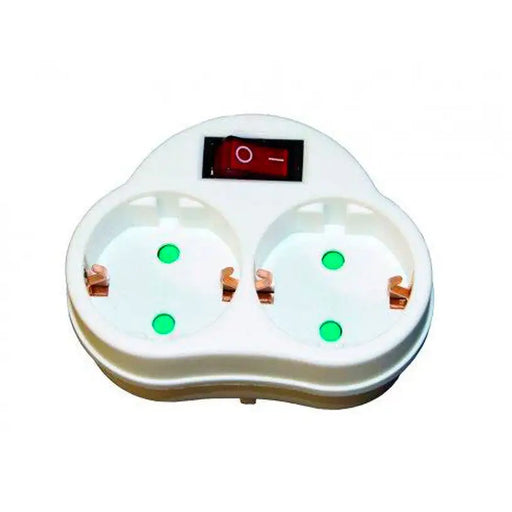 ADAPTER WITH TWO SOCKETS KONEKTO 2 SOCKETS KEY AND CHILD PROTECTION - Разклонители и