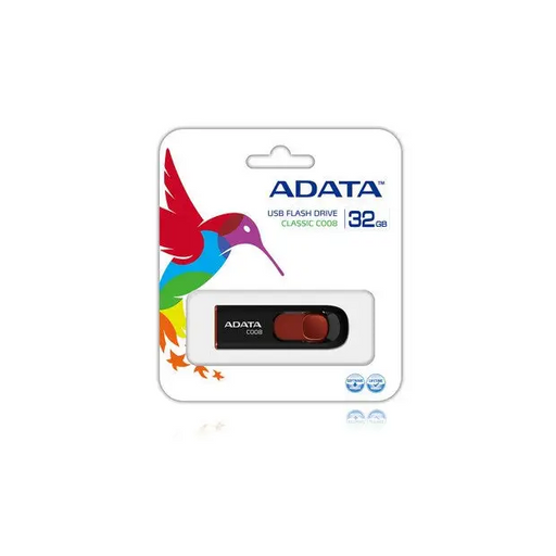 Adata 32GB C008 USB 2.0-Flash Drive Black - USB памети<<<ADATA памети и аксесоари<<<ADATA<<<PolyComp&&&USB флаш
